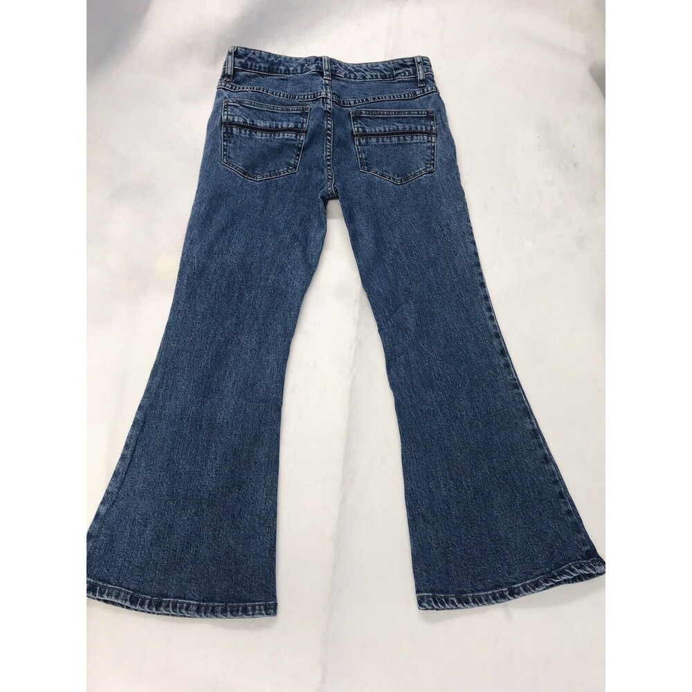 Free People We the Free Flare Bell Bottoms Cropped Jeans Size 26 Boho Festival
